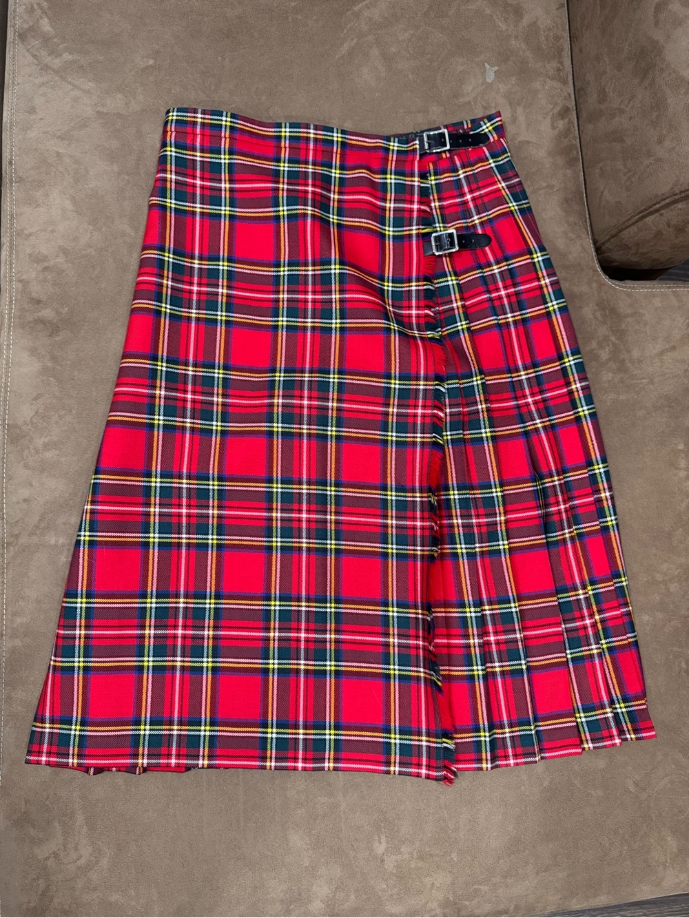 Vintage Strathmore Tartan Wool Kilt Skirt - Picture 5 of 10